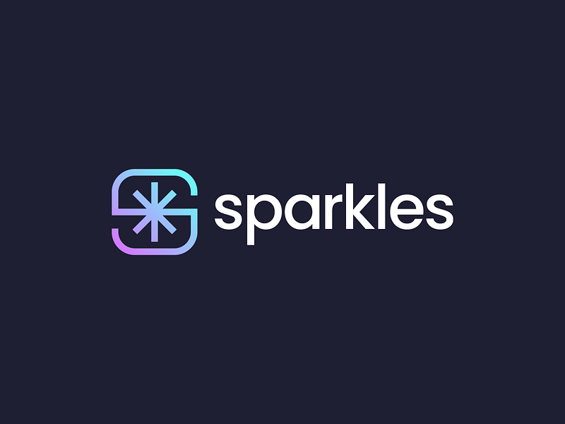 Sparkles Logo by Gennady Savinov on Dribbble