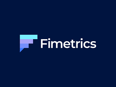 Fimetrics Logo abstract app logo chart communications creative f letter f logo f logomark fitness app fresh gennady savinov logo design health app healthcare logo design metrics modern sport sportsman statistics training