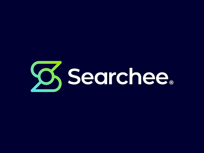 Searchee Logo abstract branding buy logo connections creative finder gennady savinov logo design geometric logo design magnifier magnifying glass modern platfomr professional s letter s logo s logomark search search results workspace