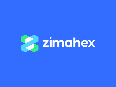Zimahex Logo agency blue branding communication creative cube digital gennady savinov logo design geometric hexagon logo logo design modern studio z z letter z logo