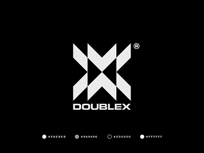 Doublex Logo abstract audio branding car design gennady savinov logo design geometric graphic design logo logo design modern sound studio symmetric wave x x letter x logo x logomark x symbol