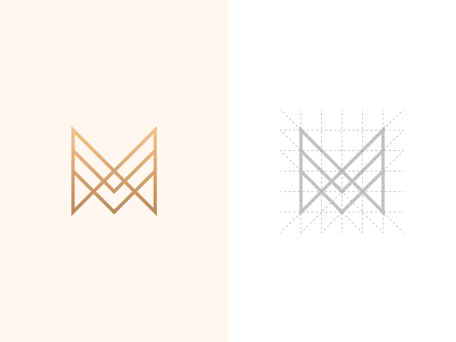 M Monogram Logo by Gennady Savinov on Dribbble