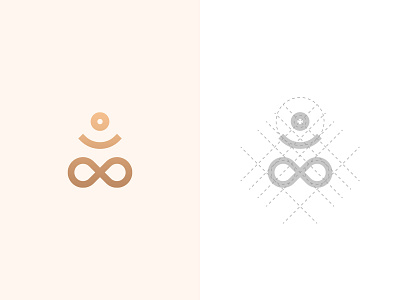 Yoga Logo abstract business clean design geometric grid grid logo hellodribbble illustrator logo logo design logo grid meditation minimalist logo minimalistic modern monogram pictogram symmetric yoga