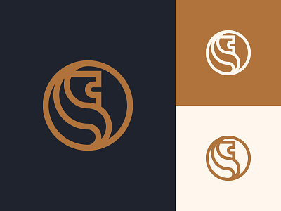 Lion Monogram Logo abstract clean geometric heraldic lion lion head logo logo design minimalistic minimalistic logo modern monogram monoline logo pictogram symmetric