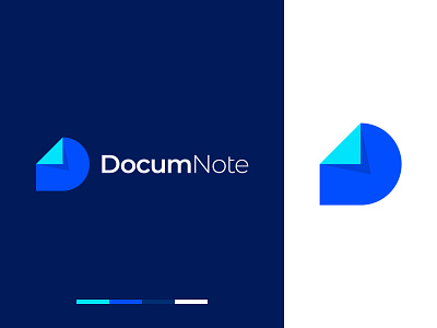 Document Note D Letter Logo