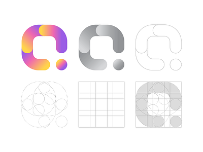 Q Letter Logo Grid