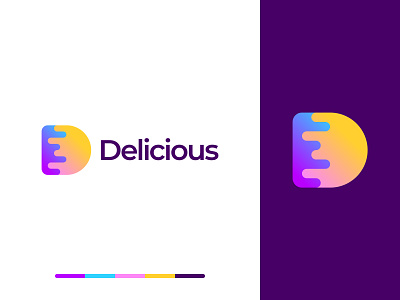 Delicious D Letter Logo