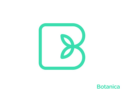 Natural B Letter Logo abstract b letter b letter icon b logo brand branding clean cosmetics gennady savinov logo design geometric leafs logo design minimalistic minimalistic logo modern monogram organic symbol symmetric