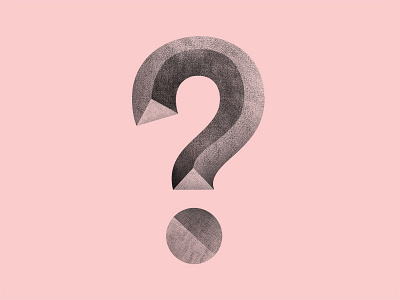 28 Letters - Question Mark by Caitlin Howe on Dribbble