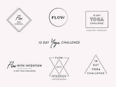 Yoga Challenge Wordmarks