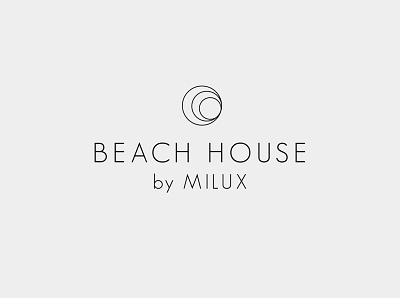 Beach House Logo beach brand california circle hotel house logo luxury minimal wave wordmark