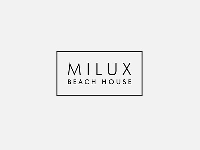 MILUX Logo beach brand design california futura hotel hotel branding logo luxury luxury brand luxury branding minimal wordmark