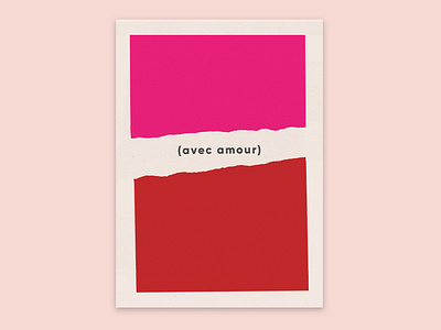 Avec Amour ~ Poetry Poster amour collateral event design french love paper poetry poster texture