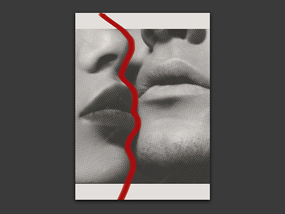 Amour Lipstick Poster amour event design illustration invitation lips lipstick love paint poster zine