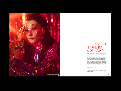 Love Ball 3 Program booklet branding cfda events fashion layout magazine print design programme red typography