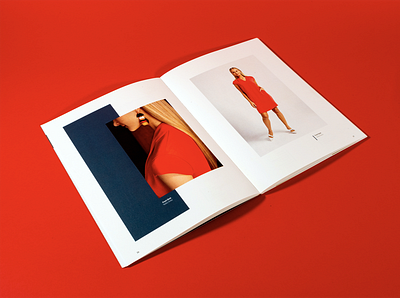 Marriott Lookbooks art direction book design dress fashion layout lookbook luxury mid centruy print design red