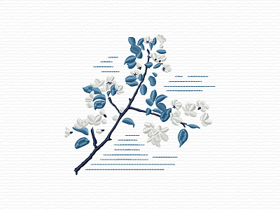 Apple Tree Branch apple branch embroidery embroidery design embroidery digitizer embroidery digitizing flower flowers