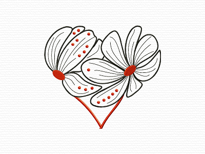 Heart Shaped Flowers adobe illustrator design embroidery embroidery design embroidery digitizer embroidery digitizing embroidery digitizing company flower flowers heart hearts
