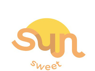 sun sweet branding design illustration logo typography vector