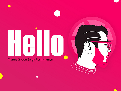 Hello Dribbble :) debut display picture dribbble invite profile shot
