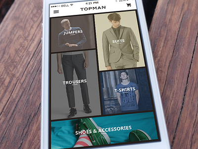 Topman App app colour design fashion flat harvey ios7 iphone lorimer topman