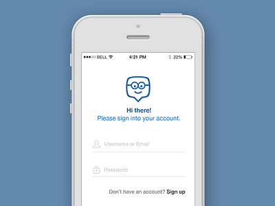 Edmodo Login app colour concept edmodo flat harvey ios7 iphone login lorimer