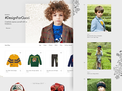 #DesignForGucci Campaign campaign design gucci harvey lorimer ui web