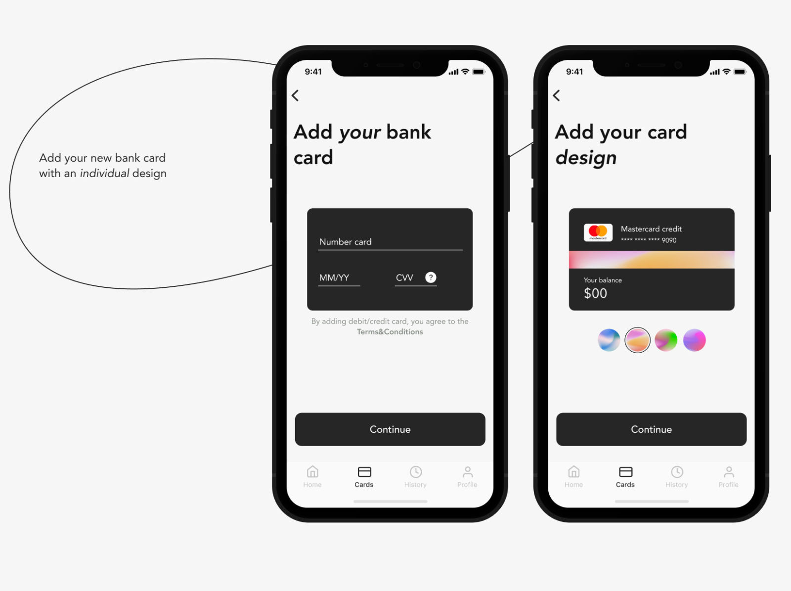 how to add a bank card to app store