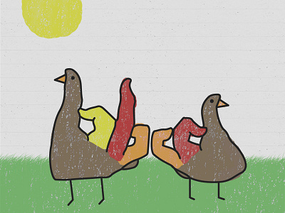 GangsTurkeys bloods crayon crips gangs hands thanksgiving turkey