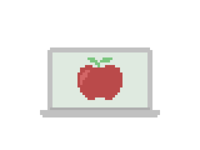 Bit Apple apple gif laptop motion pixel pixels retro teachers technology