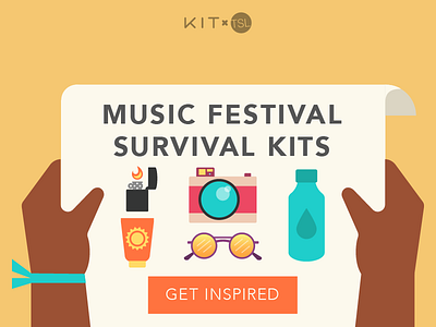 Festival Survival coachella festival hands kit map music