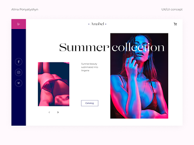 Lingerie shop/ concept concept design lingerie typography ui ux web website