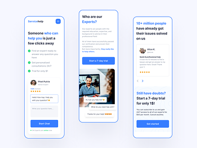 Mobile version | online tech support service adaptive adaptive design concept design landing landing page mobile mobile first mobile version promo ui ux web website