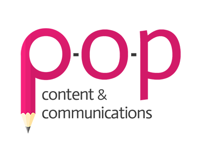 Pop Logo clever creative logo magenta pencil pink simple