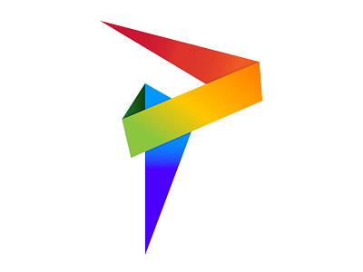 Phase 1 USA Logo alive clean environment folded lively logo p rainbow sharp simple triangular