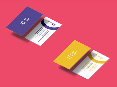 Business card MF Psicología Clínica agency branding business bussines card card clinic colorfull creative design flat icon design grapic design happy icon psychologist psychology smille therapist