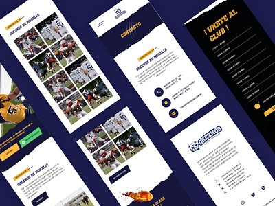 Web site Oseznos agency american football creative design design studio development fotball kids school ui design ux design web web design web development websites