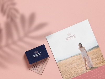 Boutique Lucilu boutique branding bussines card clothing store creative delicate fashion logo design logotype shopping store woman woman clothes