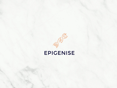 EPIGENISE Logotype branding design health icon logo medicine natural