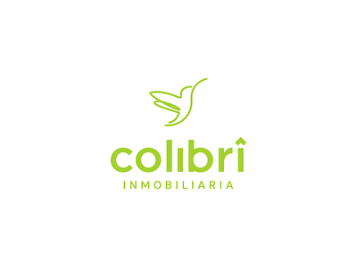 Branding Colibrí bird icon bird logo brand brand identity branding design green icon logo logotype minimal real estate real estate logo sales vector