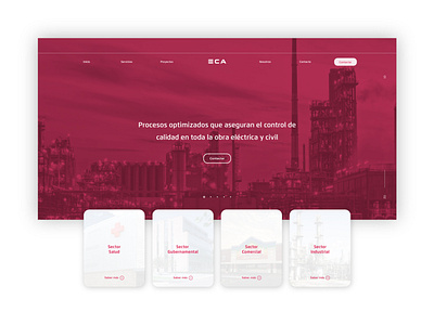 Website ECA agency brand design construction creative development homepage user experience web website