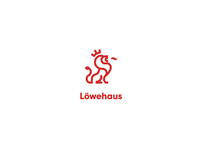 Löwehaus Logotype agency cinema cinemagraph creative films icon isotipo lion lion logo logo logo design logotype minimalist minimalist logo producer vide production video