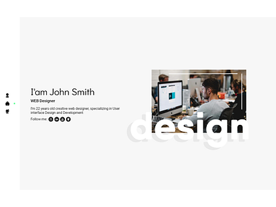 WEB Designer - Portfolio Concept concept portfolio template web