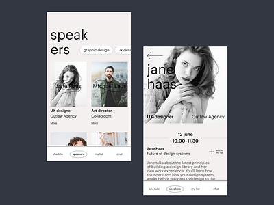 Design conference – Web app branding typography web design