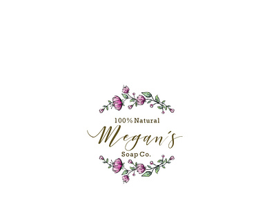 Megans Soap Co LLC For Behance business card business card design design designs digital painting digitalart hand drawn logo logo design logodesign
