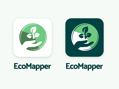 EcoMapper - Icône de l'application icon logo typography