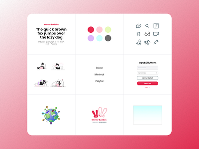Mentor Buddies | Mobile App Design - Style Guide app design figma ios mockup product design screens style guide ui ux