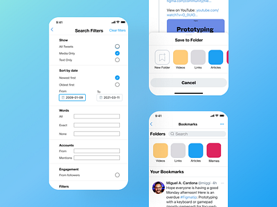 Twitter Bookmarks | Mobile App Redesign