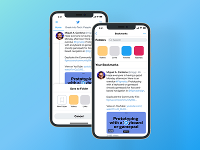 Twitter Bookmarks | Mobile App Redesign