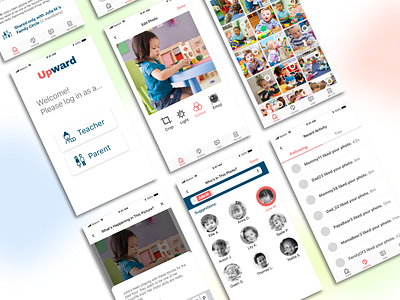 Upward | Mobile App Design app design ios mockup product design screens sketch ui